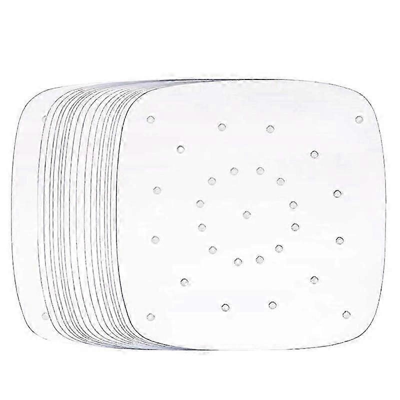 Air Fryer Silicone Paper, 8.5 Inch Square Air Fryer Paper/Perforated Silicone Paper/Steaming Paper