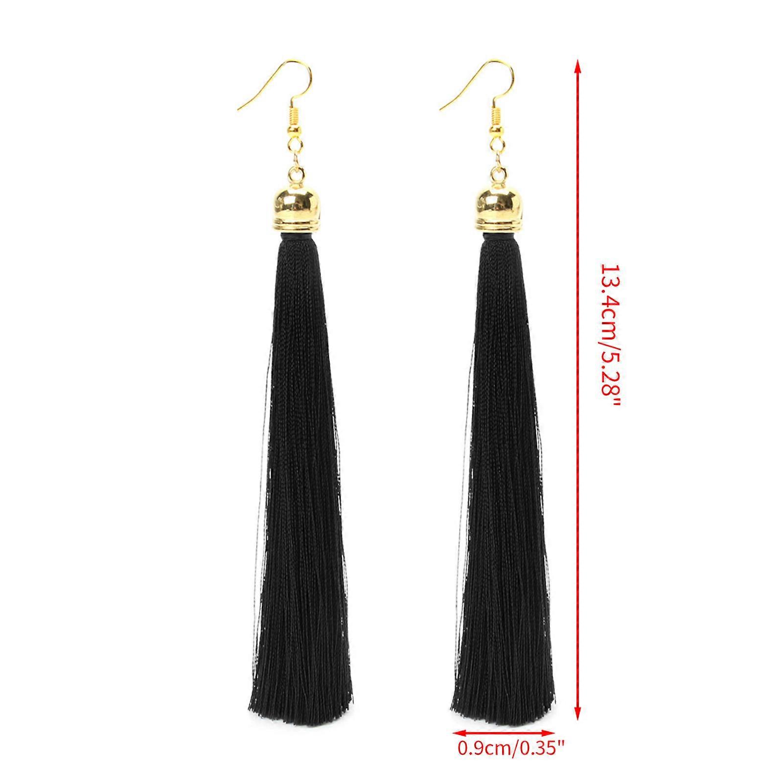 Solid Color String Shape Stud Earrings Studs Gift for Men Hammered Shinning String Tassel Studs Minimalist Fine Jewelry