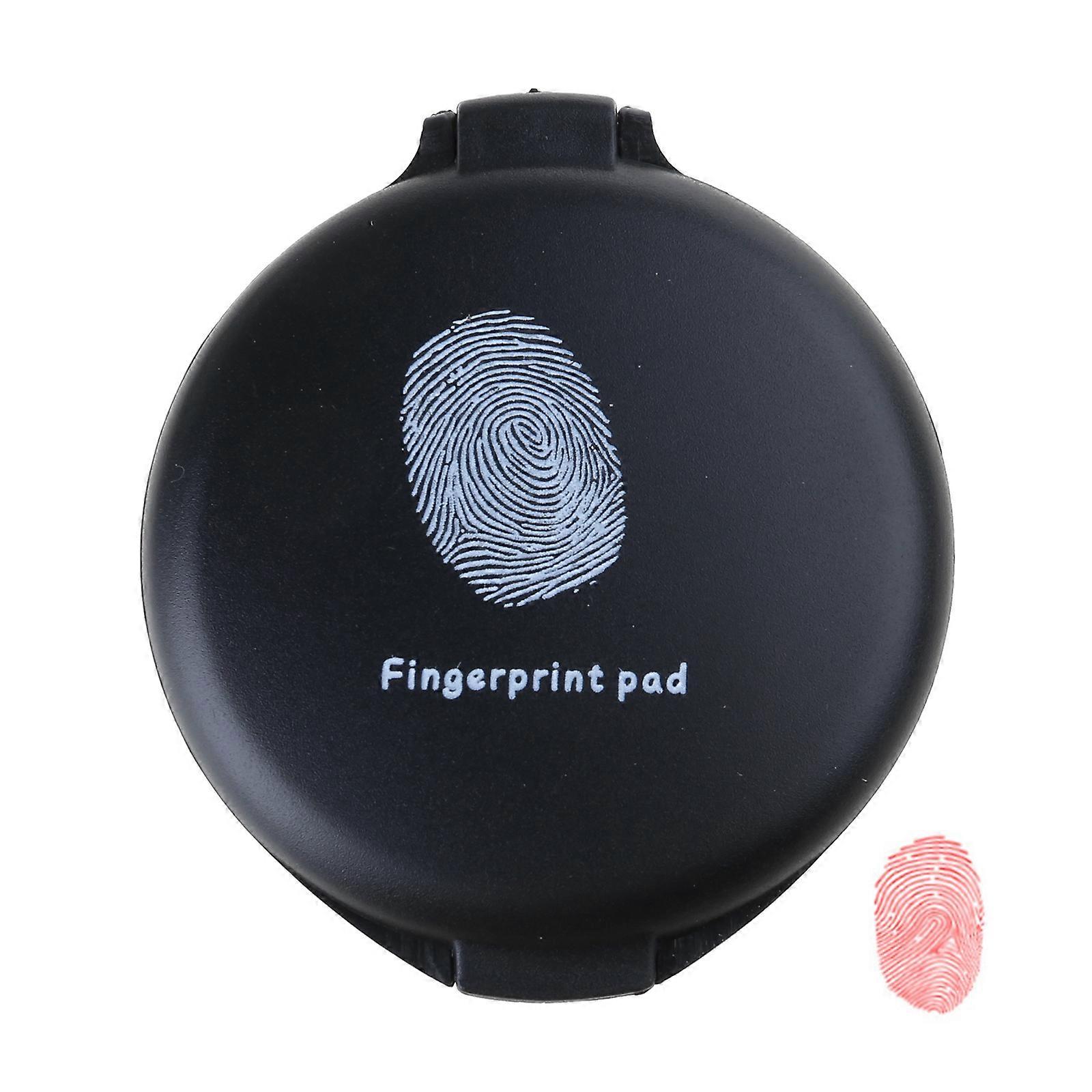 Thumb Print Ink Pad Fingerprint Ink Pad Practical Fingerprint Pad Quick Dry Ink Pad Office Supplies for Emergencys Can Red