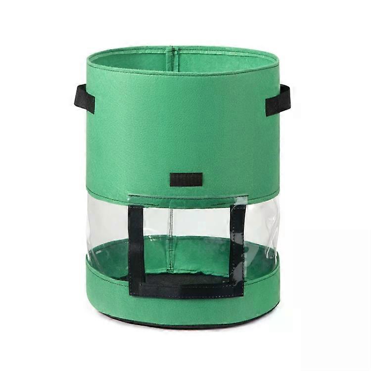 Transparent Potato Growing Bag-360° Coverage,Large 35x45cm,43L,Green Green