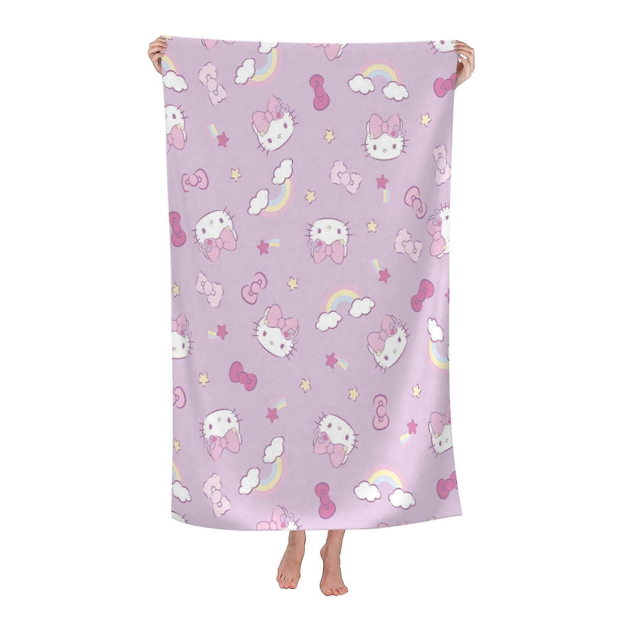 Hello Kitty Beach Towel, Large Microfiber Bath Towel #5nn5