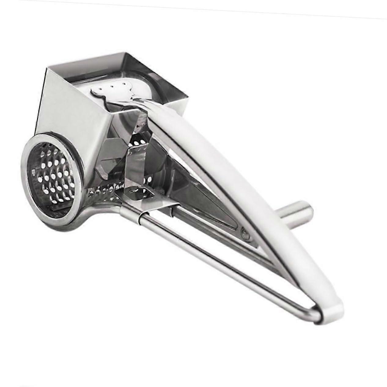 Rotary Cheese Grater with Stainless Steel Blades Easy to Clean for Efficient Grating and Slicing Kitchen Tool