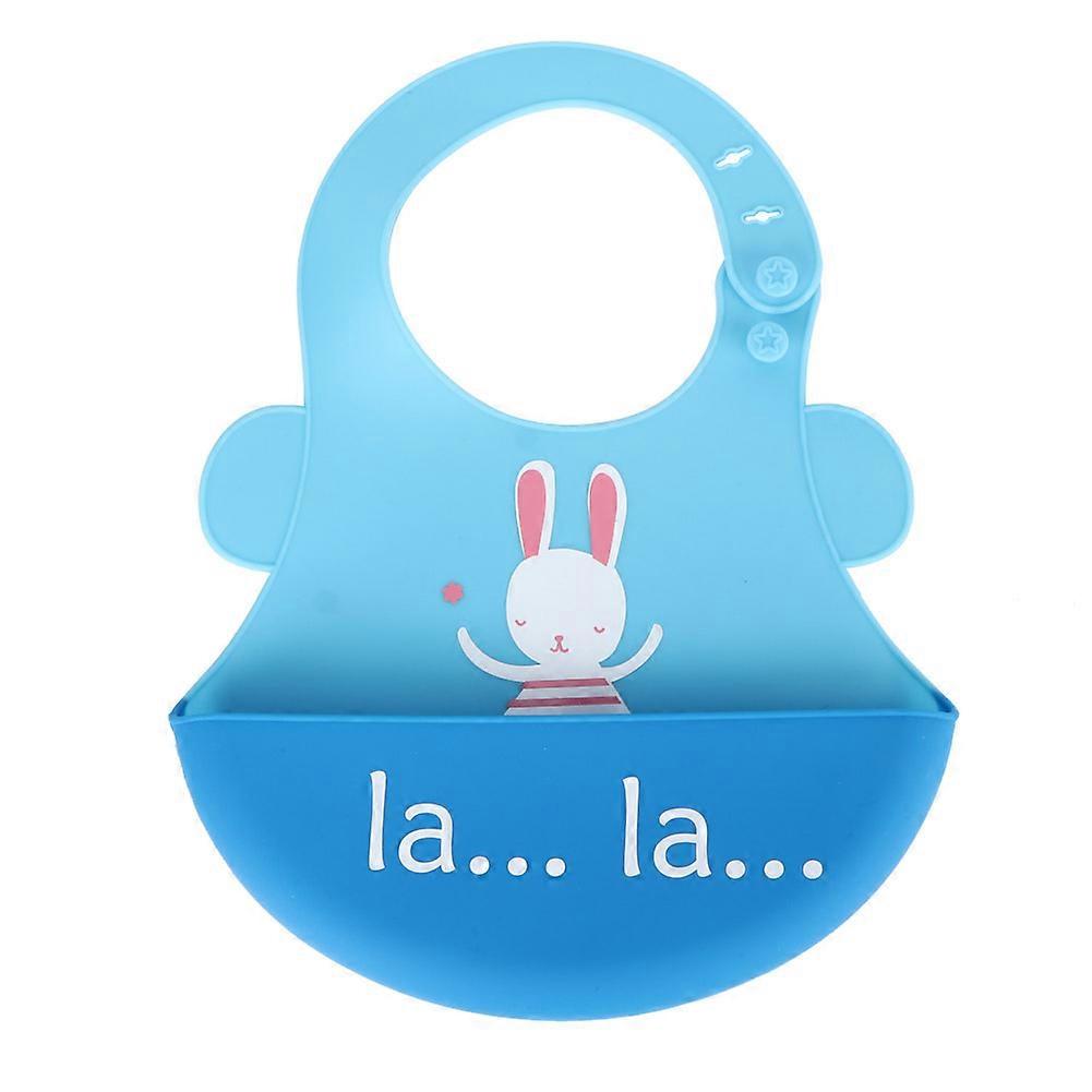 Cartoon Pattern Silicone Adjustable Waterproof Baby Children Bib Dinning Aid
