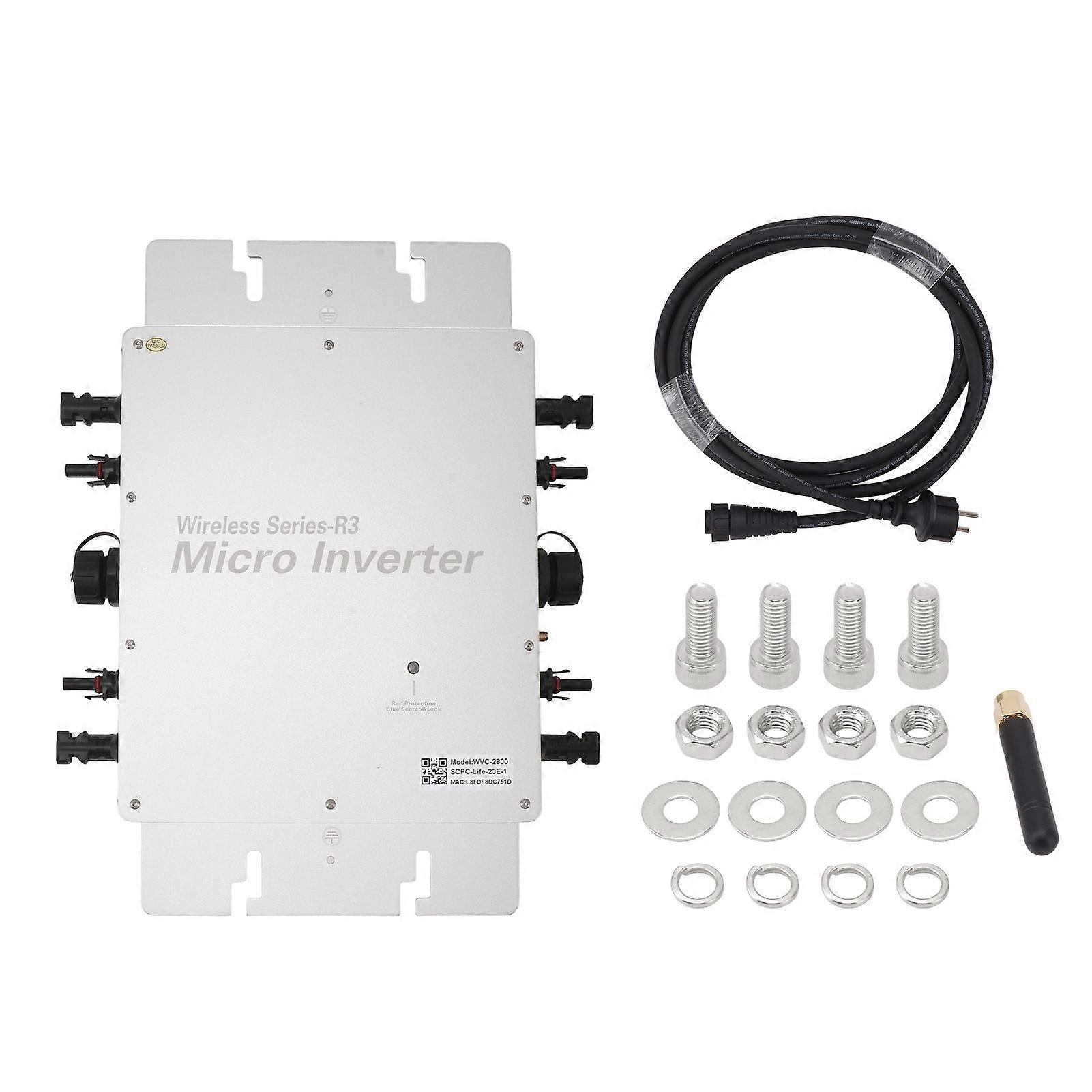 WVC 350W Micro Inverter Solar Grid Tie Micro Inverter Solar Household Power Generation System 100V‑240V