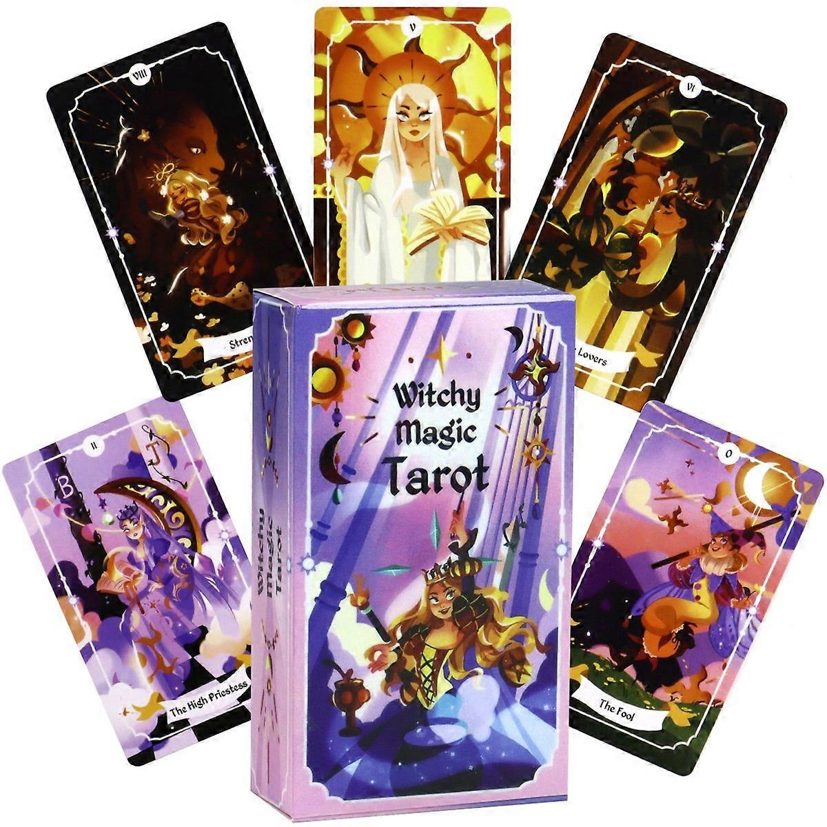 Witchy Tarot Cards Deck: Rider Waite Smith Beginners Magic 10x6cm
