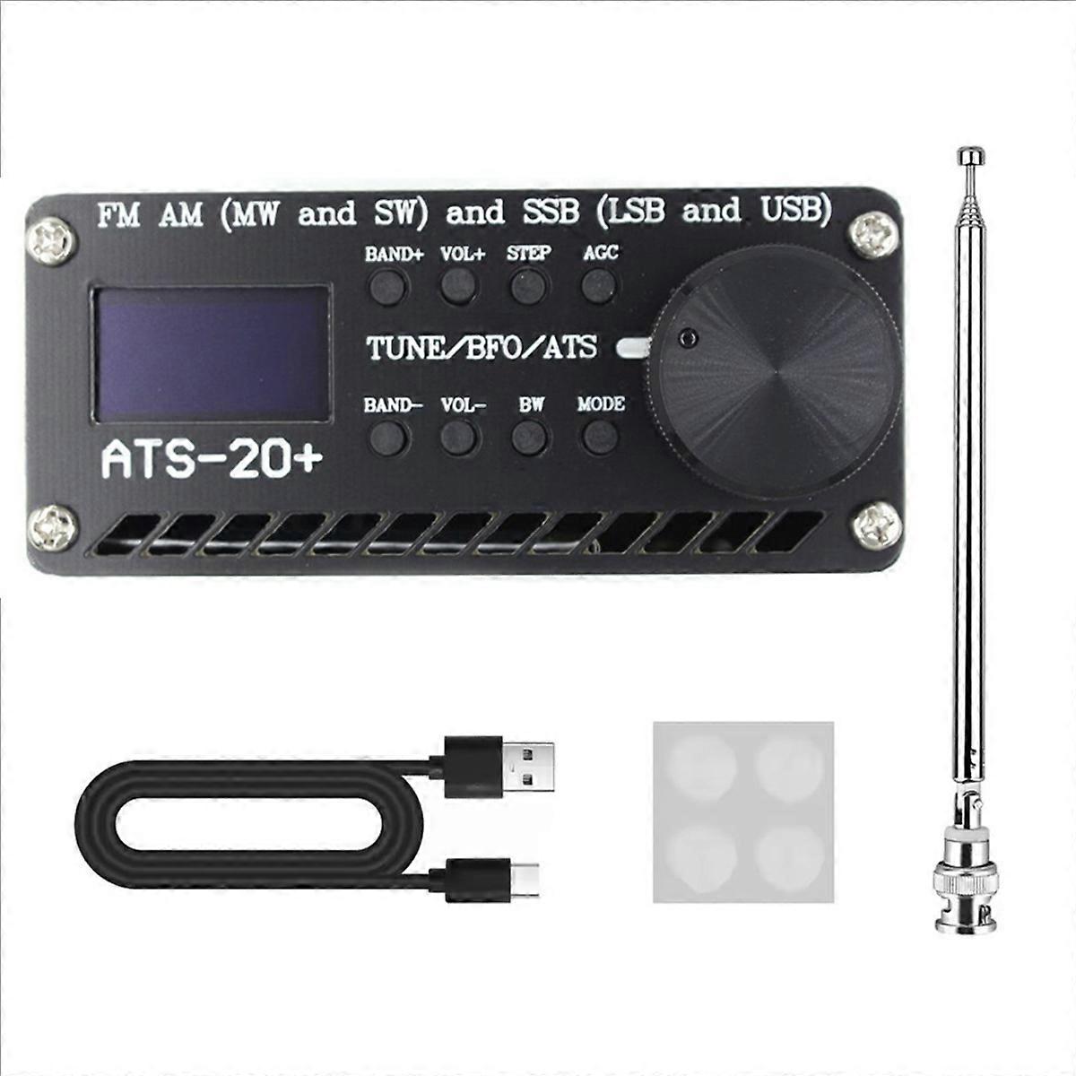 ATS-20+ Plus Si4732 Ραδιοφωνικός Δέκτης FM AM MW SW SSB LSB USB Πλήρους Ζώνης