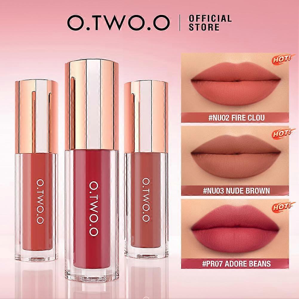 Ο.ΔΎΟ. O 8-color Lip Gloss Αδιάβροχο 24ωρο ελαφρύ ματ απαλό μακιγιάζ χειλιών