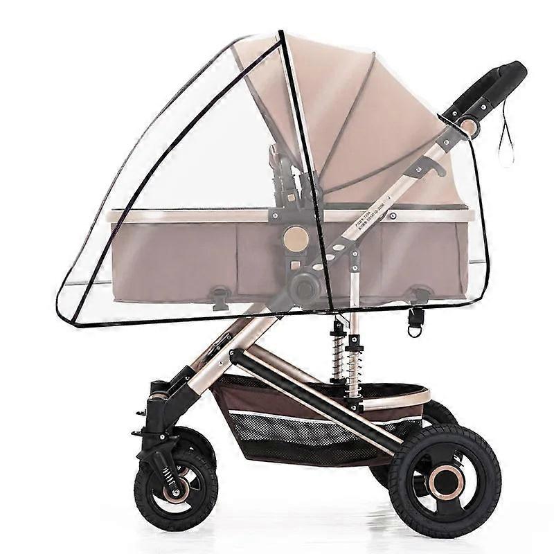 Universal Waterproof Baby Stroller Rain Cover, Transparent Wind & Dust Shield