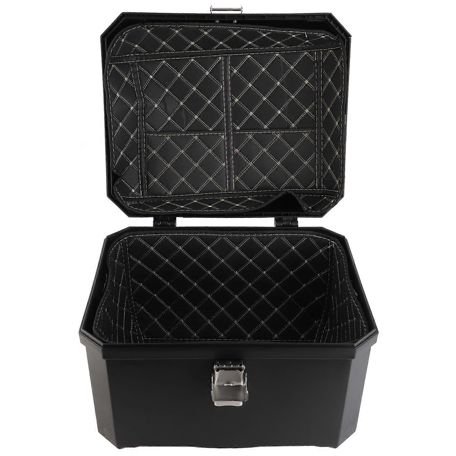 Motorcycle Tailbox 45L Large Capacity Water Resistant ABS Motorcycle Rear Top Box with Antitheft Lock