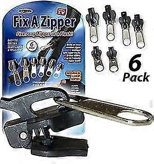 6 Pack Fixed Zipper Pullers Zipper Slider Rep Zipper Set