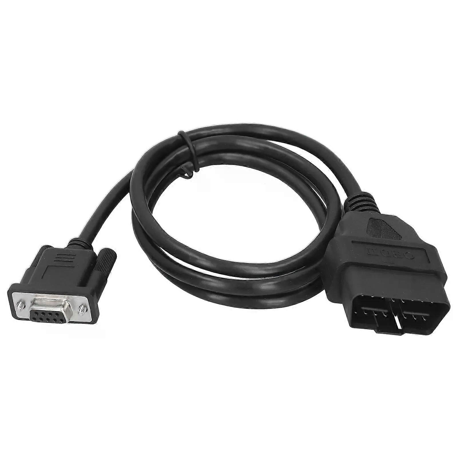 OBD2 Diagnostic Adapter 16Pin OBD2 to RS232 DB9 Car Diagnostic Interface Adapter Extension Cable Connector Auto Diagnostic Cable