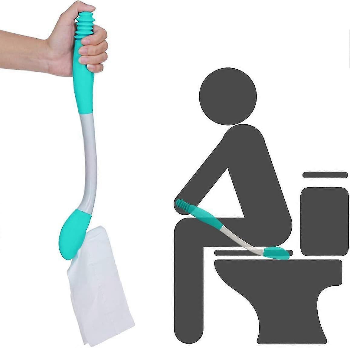 38cm Kalça Mendil Tuvalet Yardımı Tuvalet Ataşları - Kolay Silme Yardımı - Uzun Erişimli Sap Kullanımı Kolay Tuvalet Yardımları Araçları Yaşlı Ve Hamile Kadın38cm E