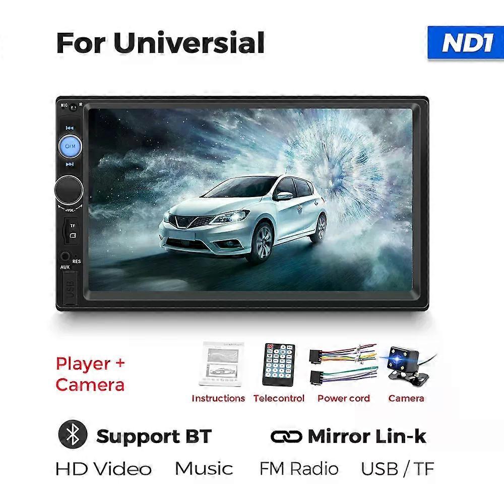7 Inch HD Touch Screen Intelligent System Car Radio Multimedia Player For Universal Autoradio MP5 Camera TF Card Mirror Link USB