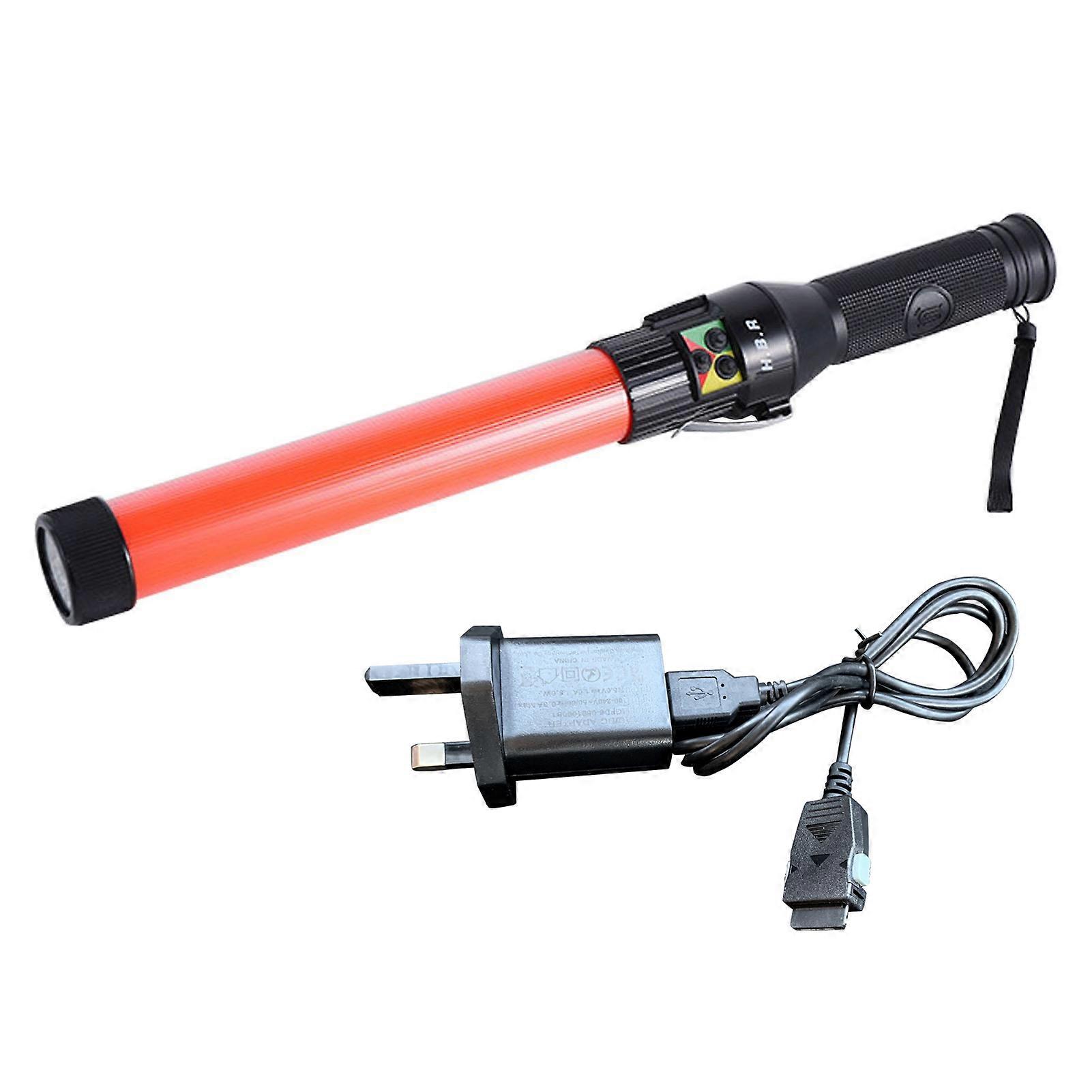 Waterproof LED Traffic Baton - Durable, Multi-Mode, Rechargeable, Includes Charger