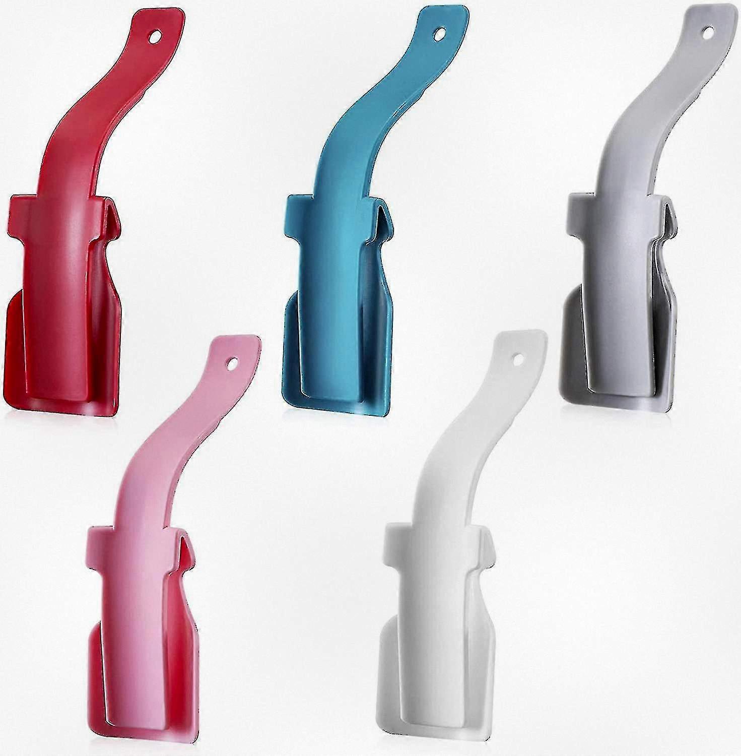 5pcs Long Shoe Horn Helper for Easy Wearing, Adjustable Sock Slider for All Ages and Shoe Sizes, Portable Footwear Aid