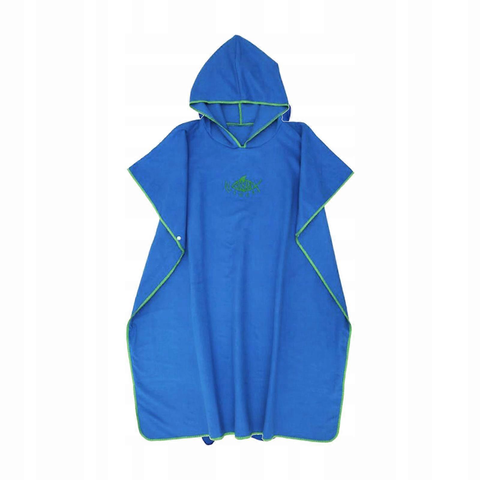 Surf Poncho Changing Towel Robe With Dark Blue