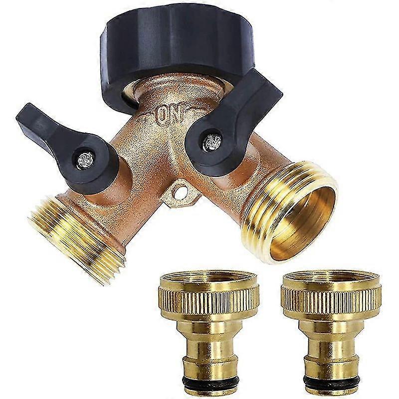 Lebanghui 2-way Y-distributor For Taps 2-way Distributor With 2 3/4-inch Bsp Garden Hose