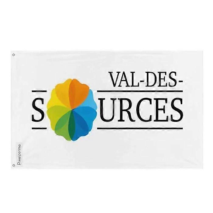 Flag - Val-des-Sources - 128 x 192 cm - Polyester - Double-sided print - Iron eyelets