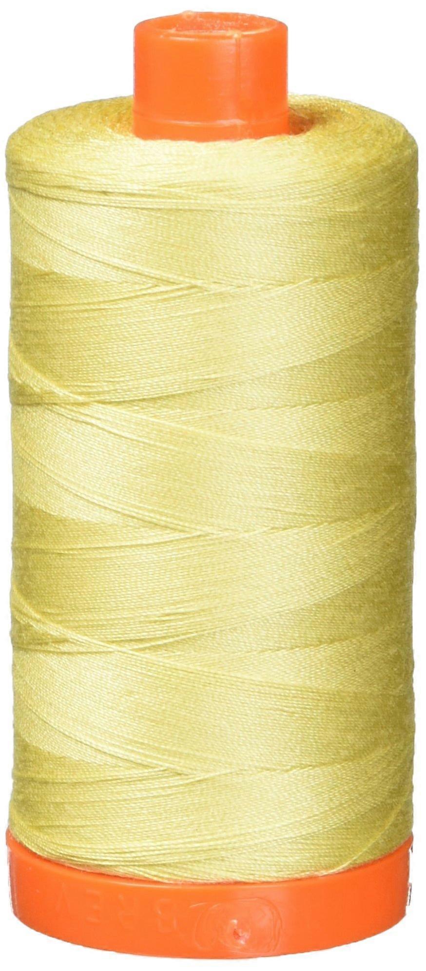 Mako Cotton Thread Solid 50wt 1422yd Wheat Color for Sewing and Quilting Projects Classic Natural Fiber