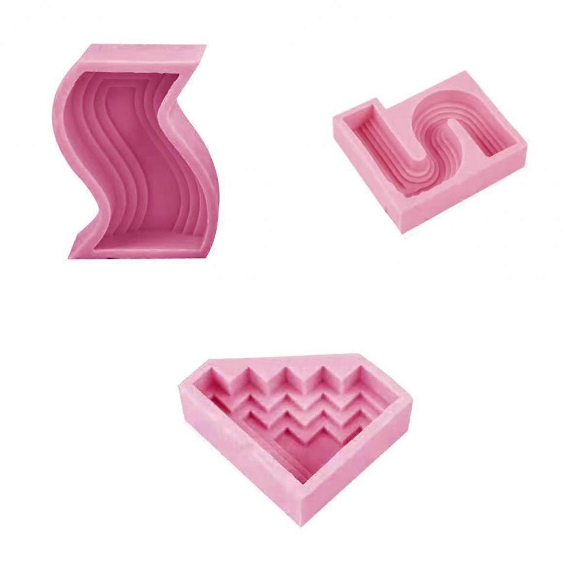 3x Candle Mold Resin Casting Mould Making