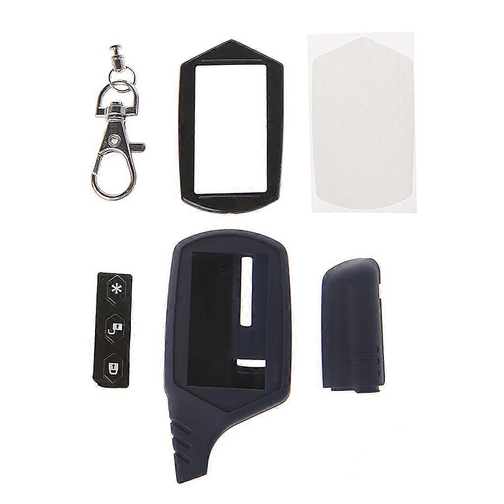 Blank Car Key Shell Button Remote Key Cover Flip Folding Modified Compatible for Starline A91 Lcd Remote Case Accessory