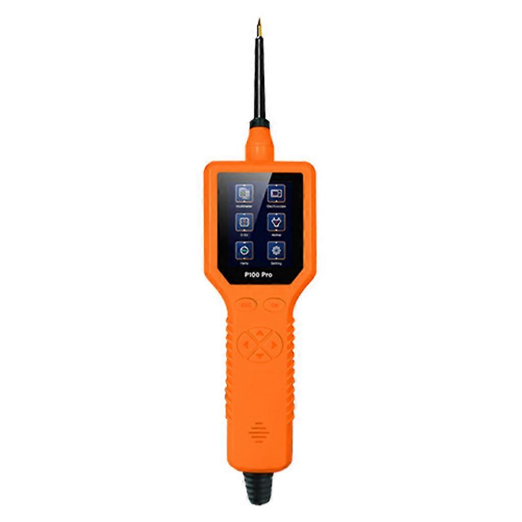 Automotive Electrical Circuit System Tester Car Truck Motorcycle Boat P100 Pro 12V 24V Electrical System Diagnostic Tool  Orange