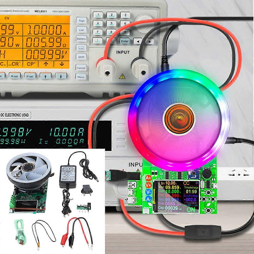Electronic Load Tester 150W Upgrade Version 4-wire Color Screen for DC Tester Electronic Adjustment Constant Load Meter