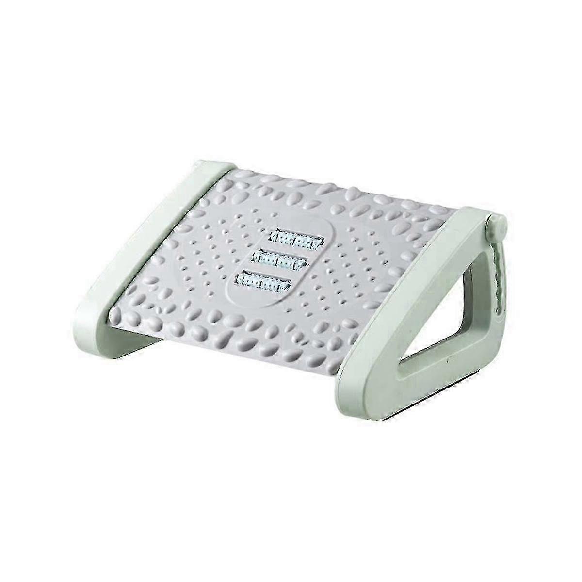 Adjustable Foot Rest Stool with Rollers for Relaxation and Comfort, Suitable for Various Tables and Settings