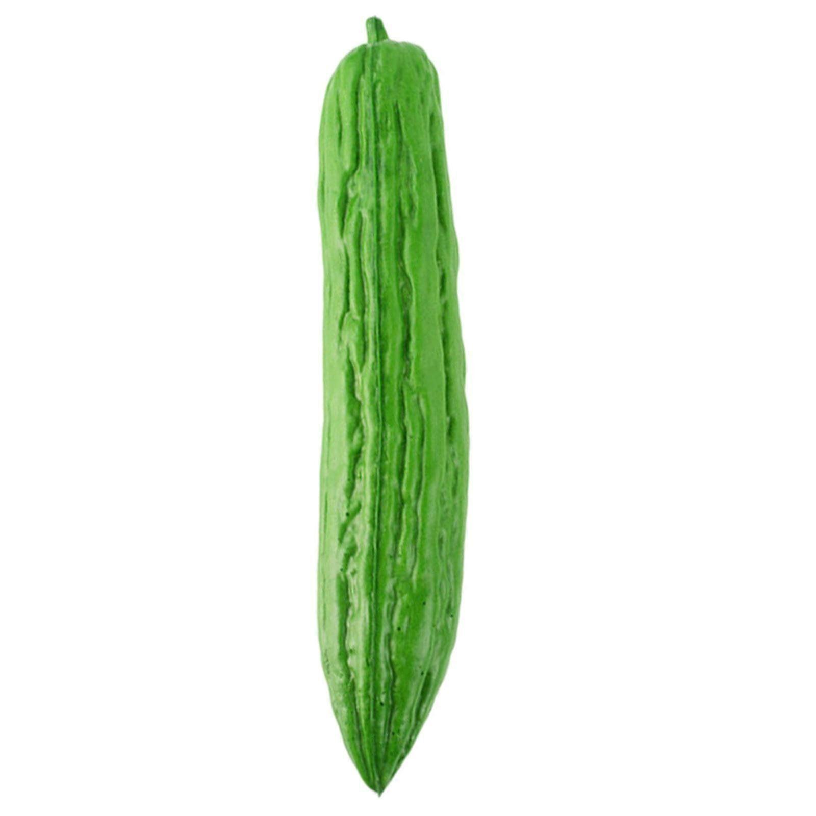 Realistic Artificial Fruits Vegetables Decor for Kitchen Display, Photo Props Banana Cucumber Bitter Gourd