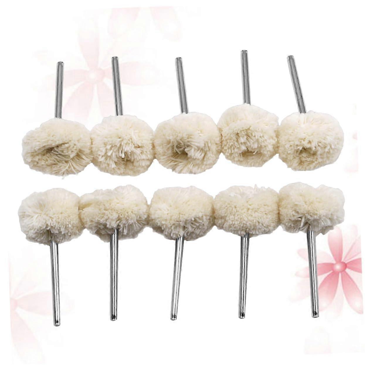 Pack of 10 Wool Polishing Discs for Rotary Tool