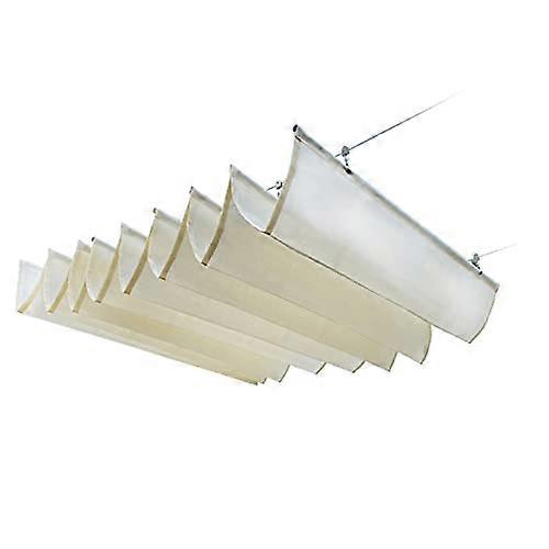 Retractable Sun Shade Sail for Outdoor Use, 3 x 4 m, Waterproof Wave Canopy with Shade Net for Garden and Patio