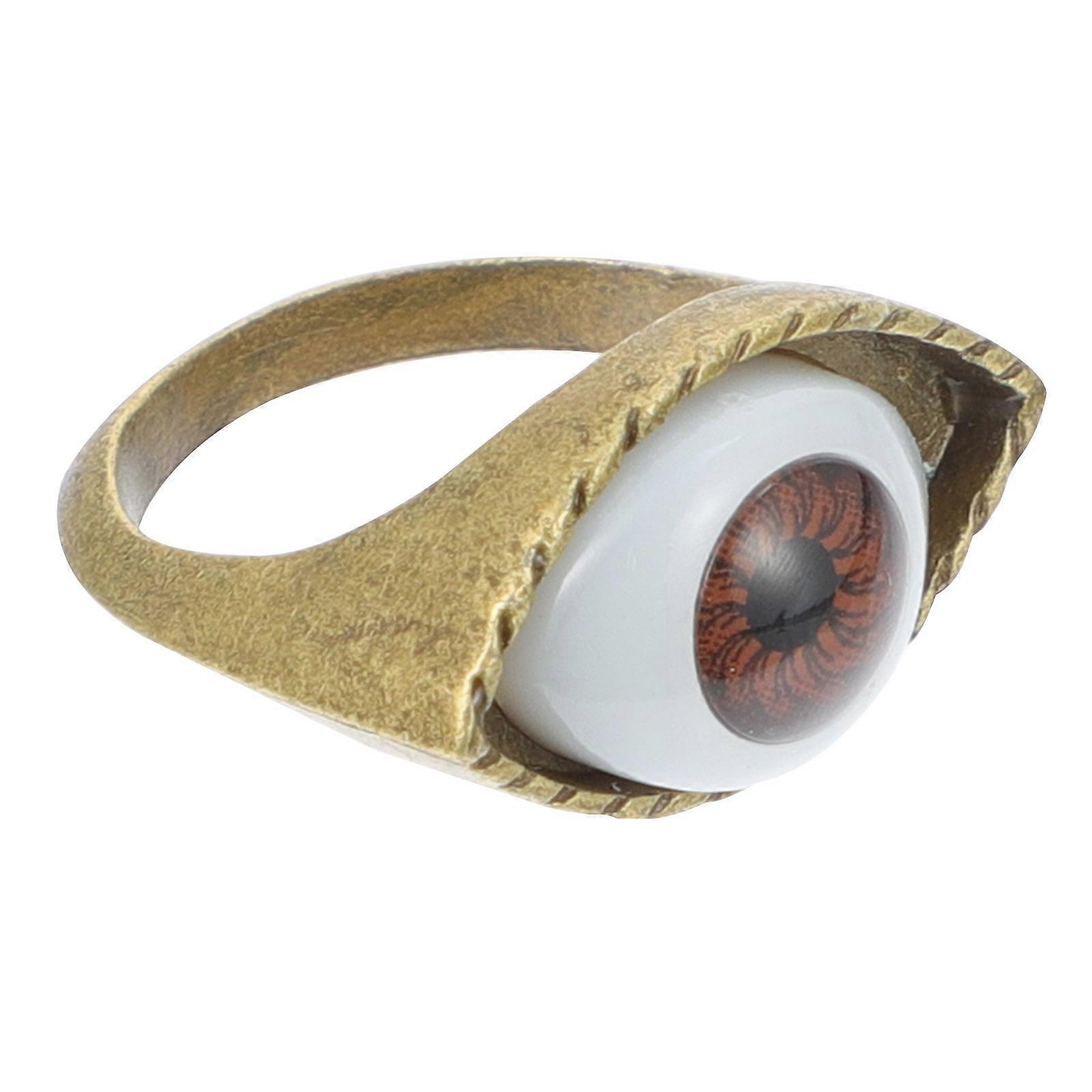 Retro Vintage Ring with Exaggerated Eye Design for Stylish Occasions