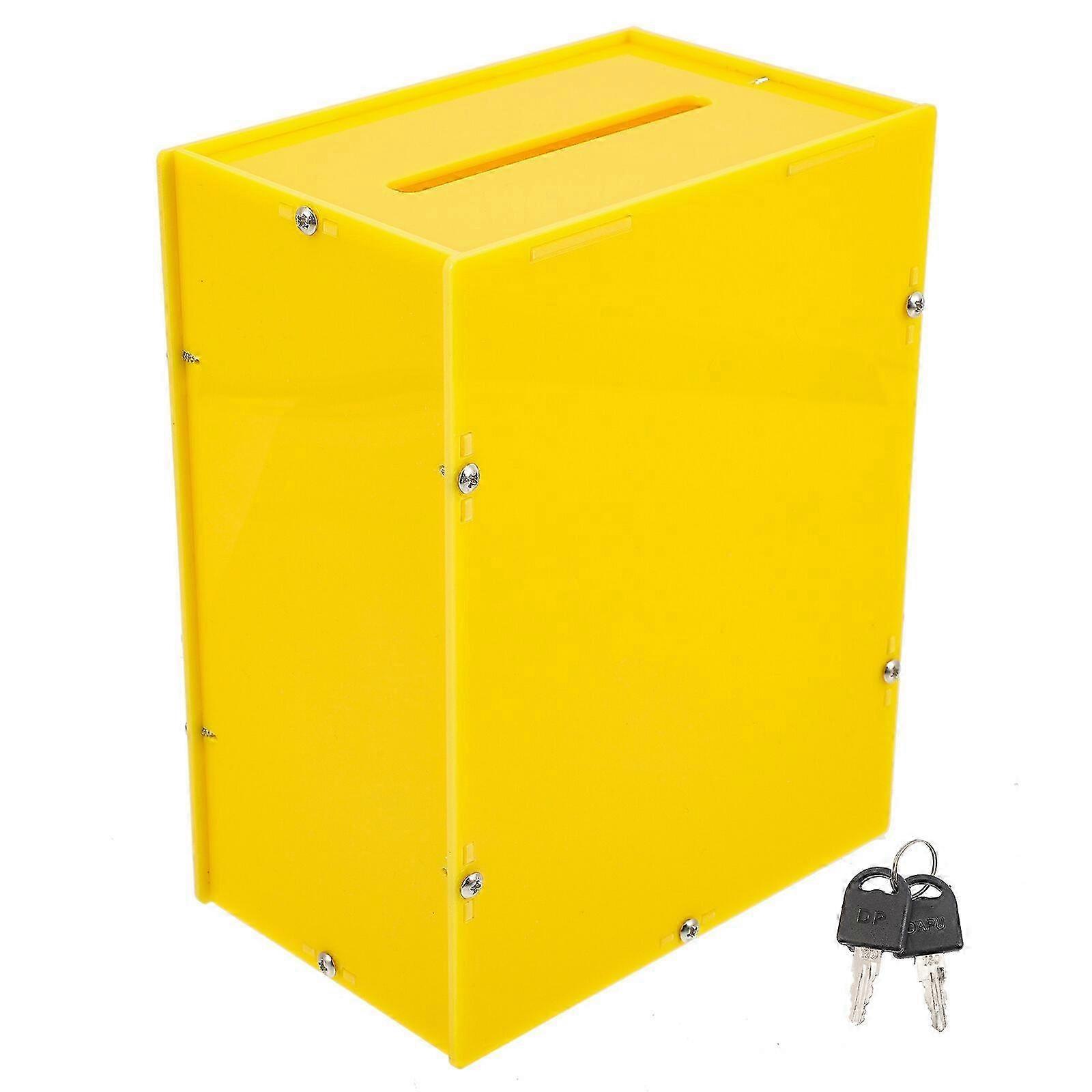 2025 Ballot Box Acrylic Voting Box Suggestion Box Wall Ballot Box with Slot and Lock