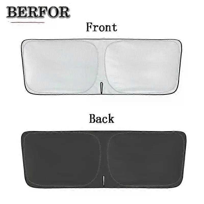 For Jeep Wrangler JL 2018-2023 Car Styling Nano-Insulat Windshield Sunshade UV Block Front Window Sun Visor Foldable Accessory