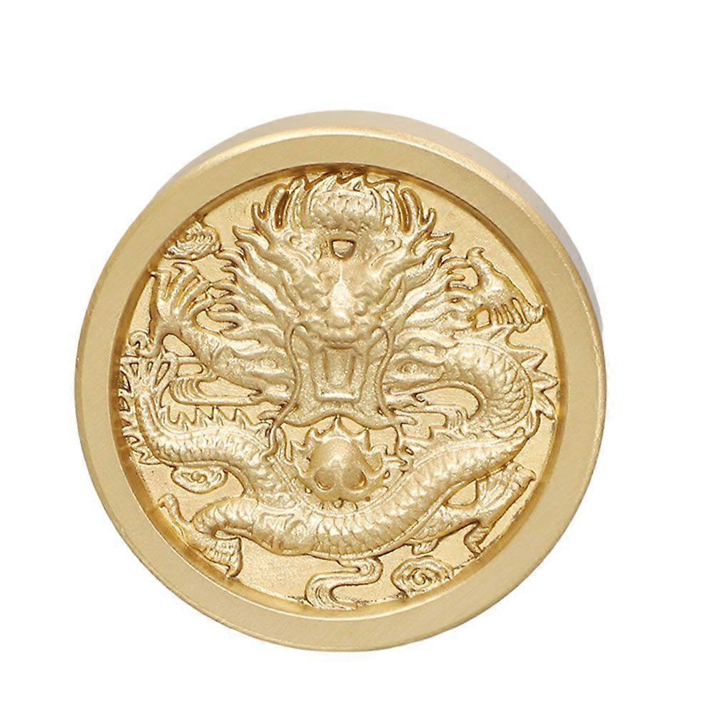 Κινέζικη καλλιγραφία Paperweight ορείχαλκου Paperweight στρογγυλό βάρος εγγράφου σχεδίου