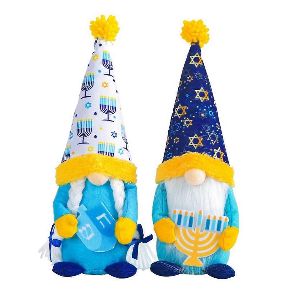 Chanukka Zwerge Plush Elves Set of 2, Durable Ornamental Decoration for Chanukka, Easy Installation Plush Figures
