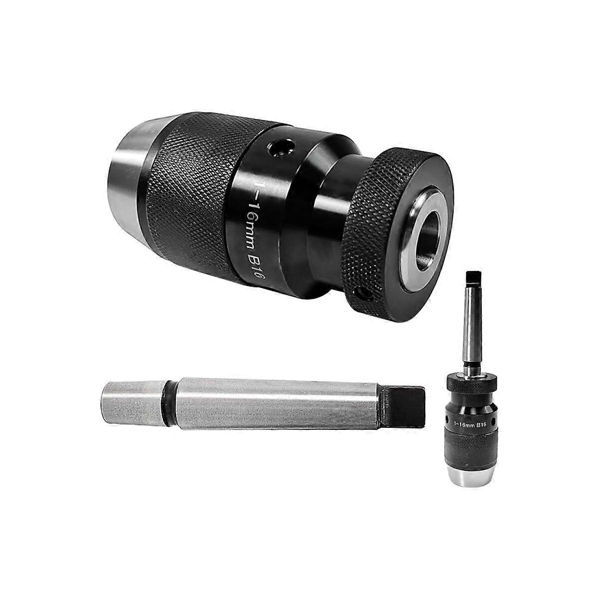 Mk2-B16 drill chuck, clamping range 16 mm, wood lathe chuck, keyless lathe drill chuck, metal lathe tools, drill press, wood lathe, metal lathe