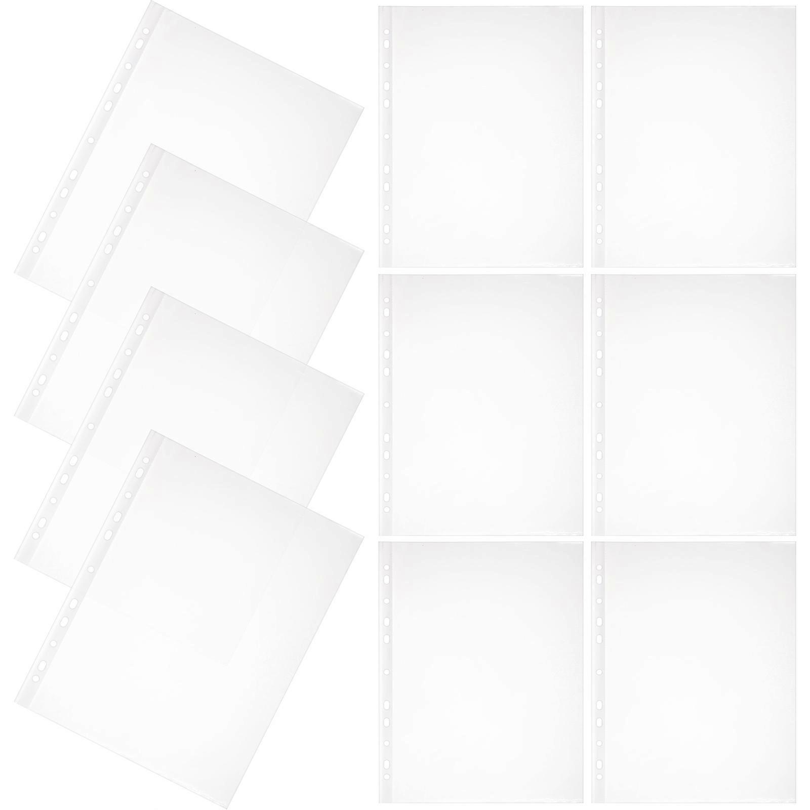 Clear Paper Protectors Document Protection A4 File Folders Transparent Waterproof Stain Resistant Organizer 100Pcs