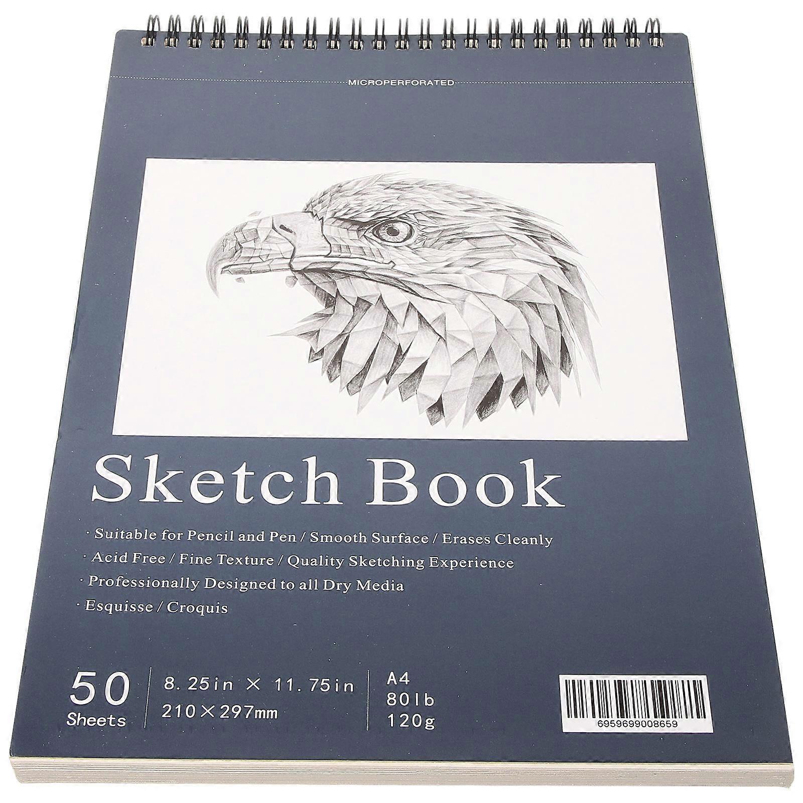 Student Sketch Book Portable Drawing Sketchbook Beginners Home Use Artwork Assorted Color 1Set