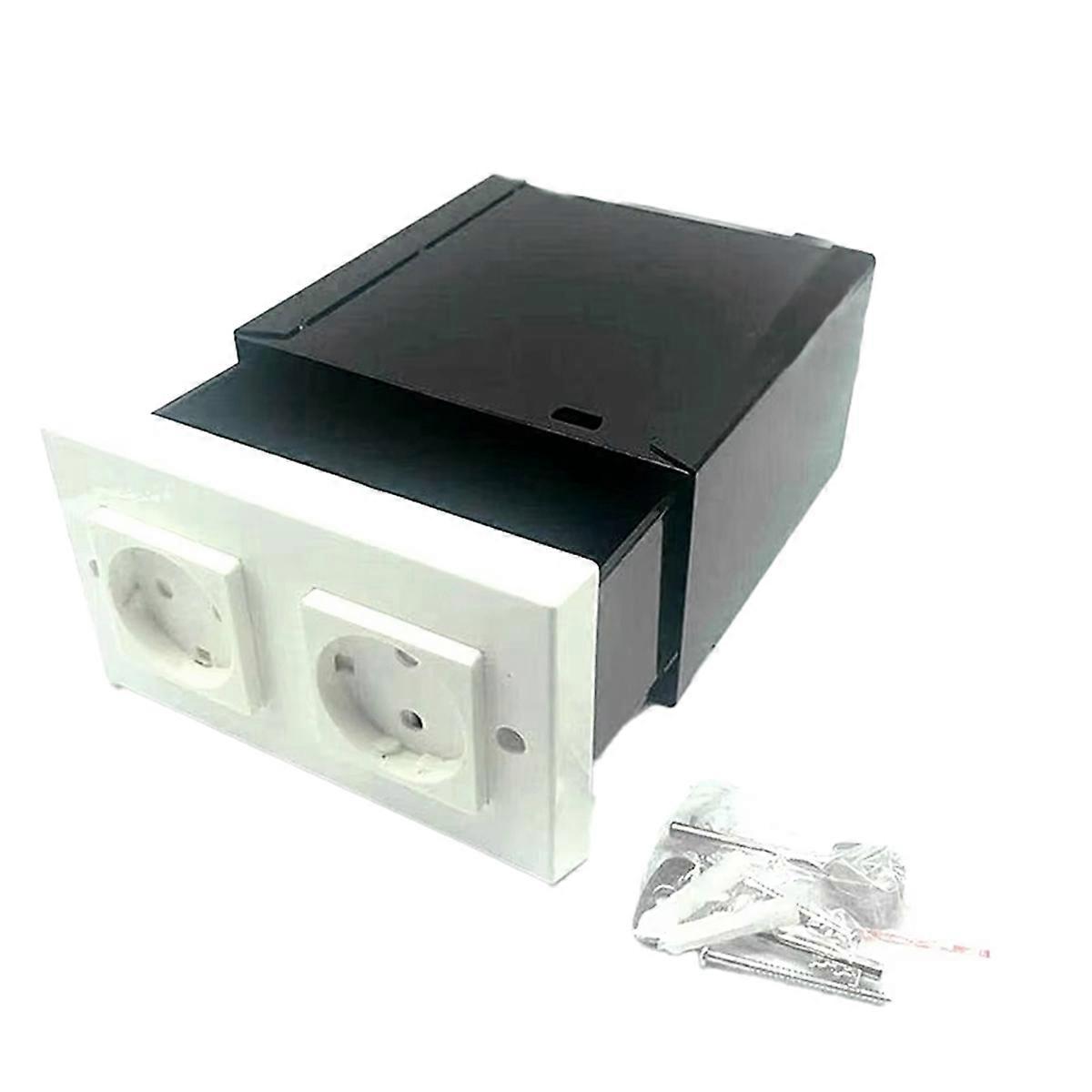 Imitation Double Plug Standard Socket Wall Safe Security Secret Hidden Stash Box