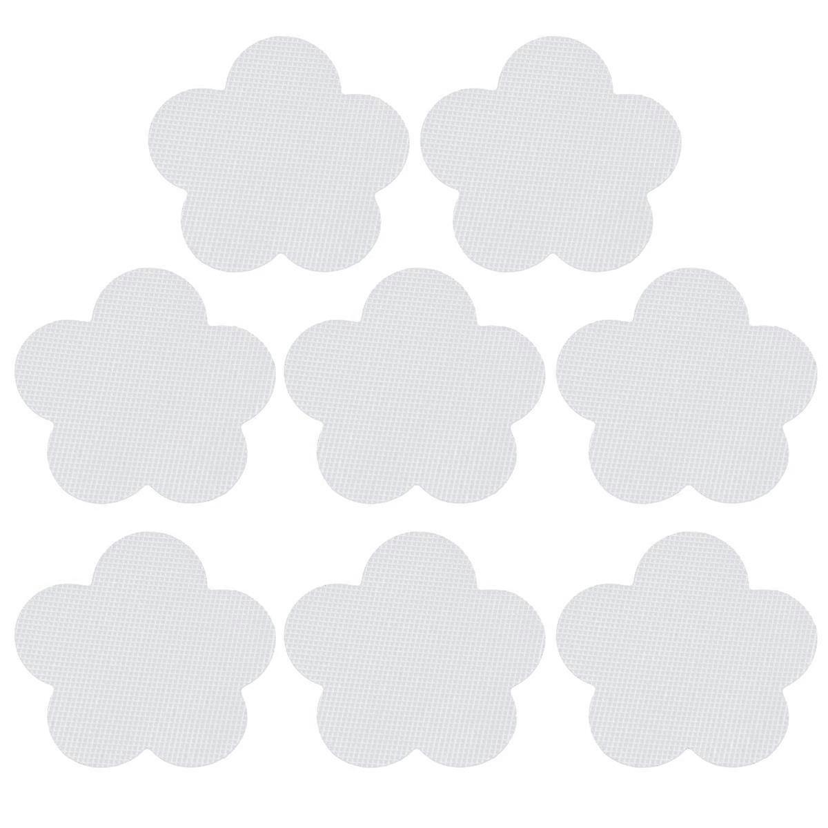 16PCS Self Adhesive Petal Pattern Slip Mats – Transparent Skid Pads for Bathroom, Shower, Living Room, and Kitchen – Easy Install & Comfortable Touch