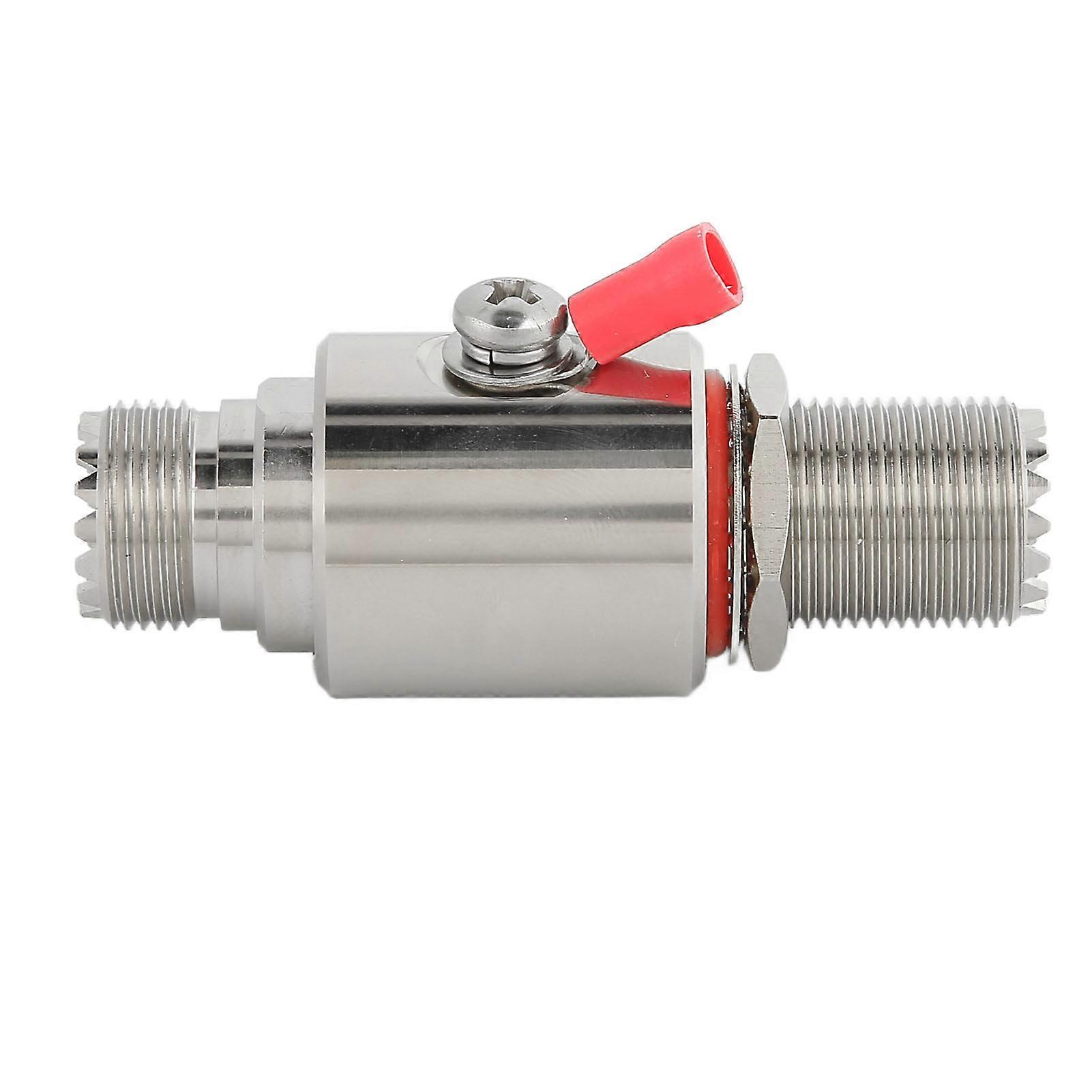 Lightning Arrester Professional Female to Female UHF Coaxial Lightning Surge Protector for CB Radio HAM Radio Equipment