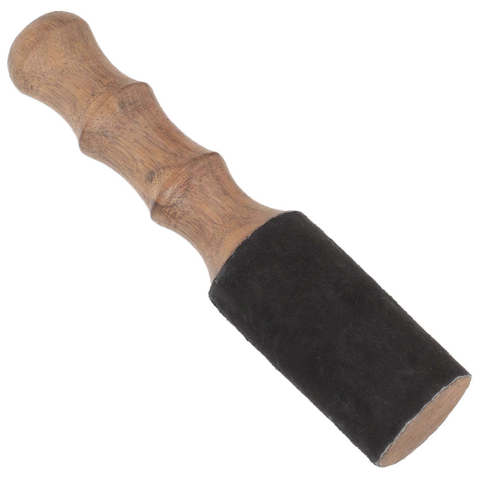 Singing Bowl Mallet Wooden Mallet Meditation Class Cylindrical Khaki 17.5x3.7cm Meditation 1Pack