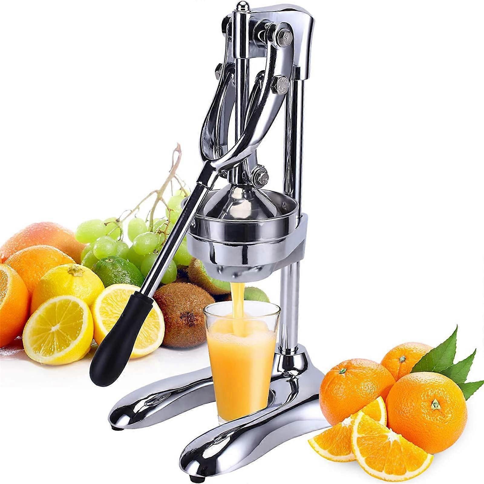Stainless Steel Fruit Juicer, Quick Juice Release, Easy to Clean, for Oranges, Lemons