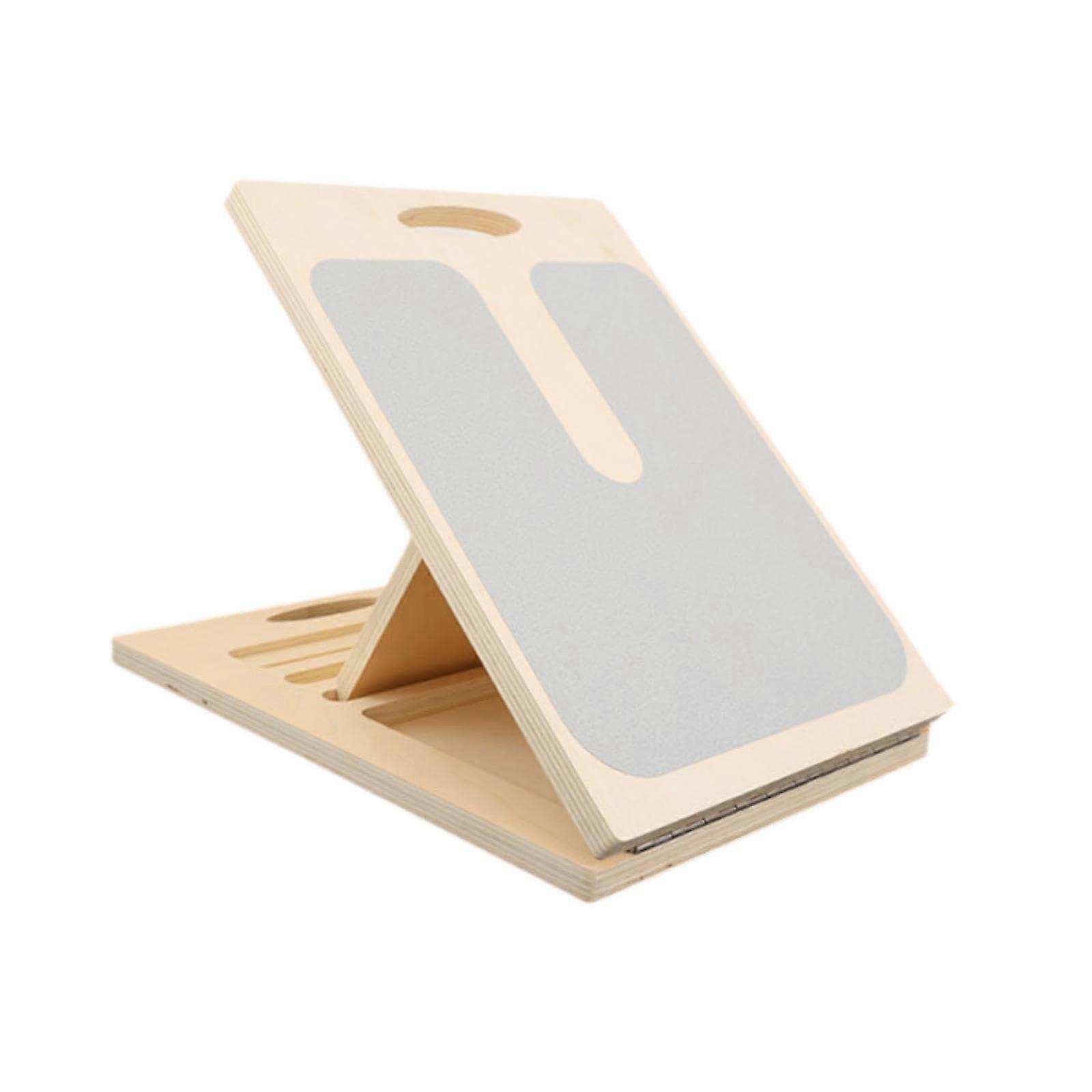 Wooden Calf Climbing Board 15.7 x 11.8 Inch For Squats And Leg Knee Exercises Portable Multipurpose Balance Board