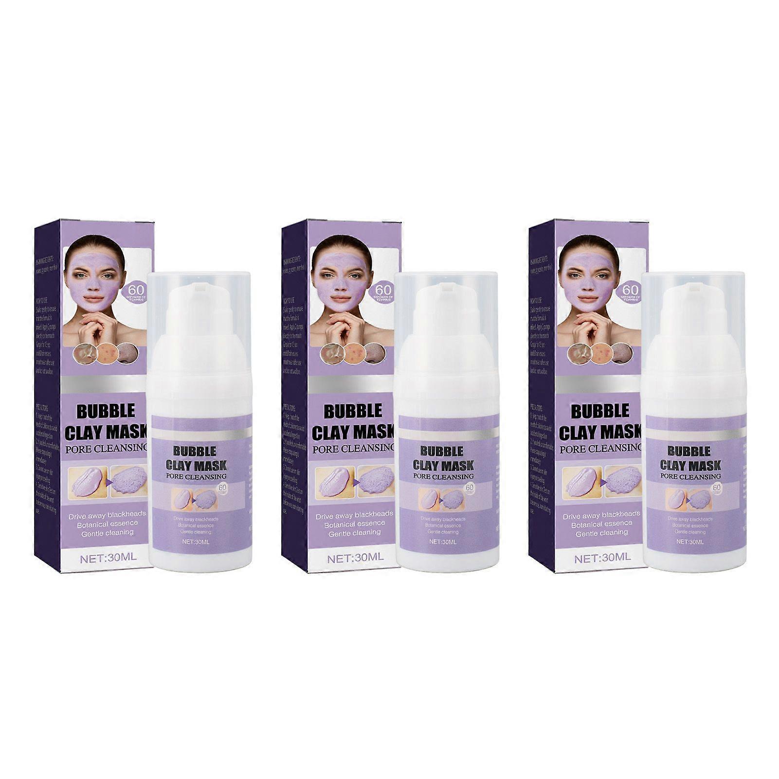 2025 Latest Model Bubble Clay Mask 30mlx3 Acne Pimple Blackhead Removing Degre...