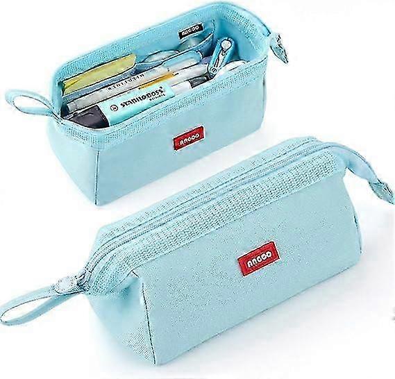 Large Capacity Pencil Case Blue