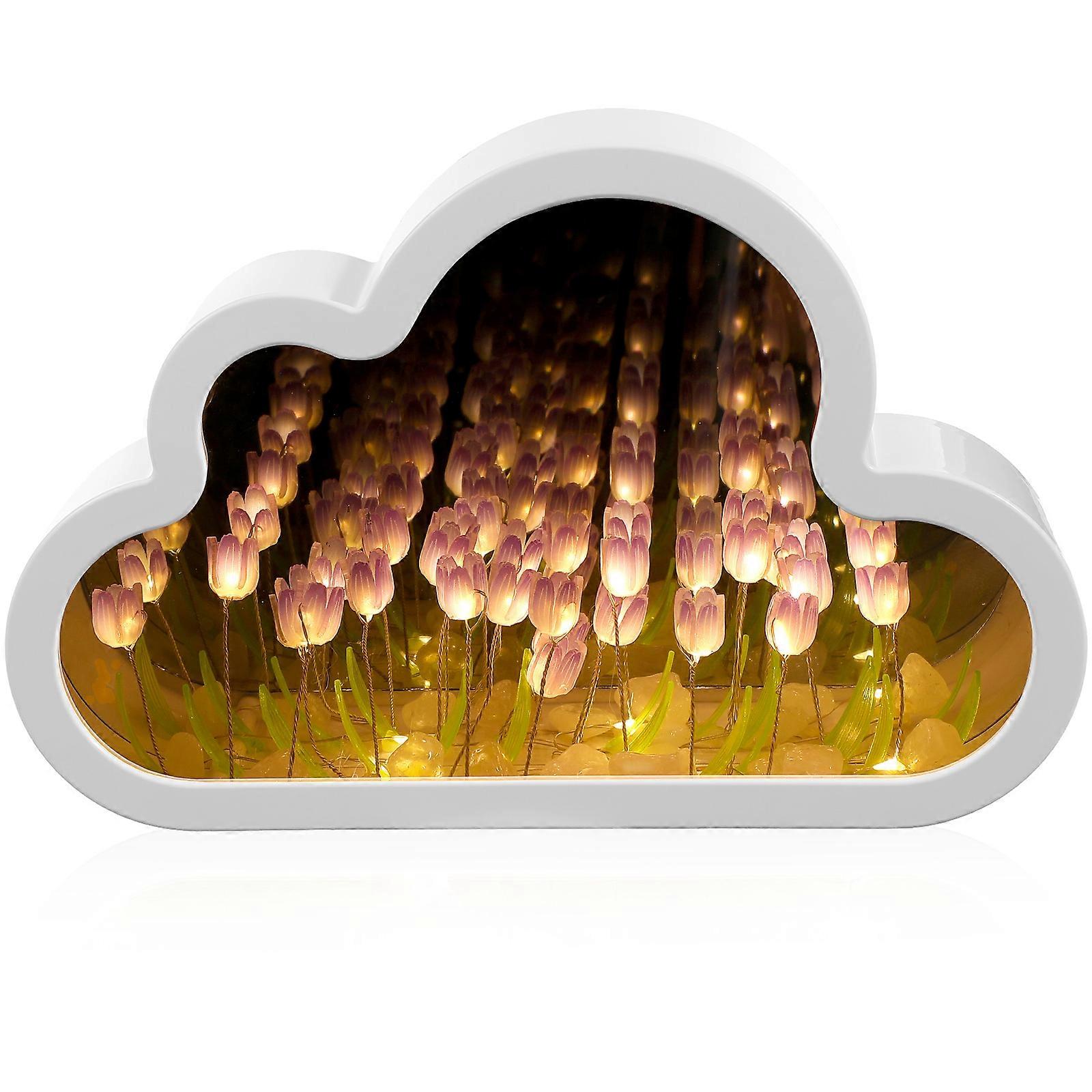 Tulip Lights Assorted Color Mirror Reflection For Creative Present 20.00X13.00X4.00CM 1Set