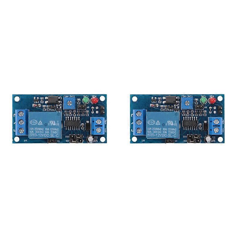 2X 12V DC Delay Relay On/Off Switch Module with Timer hwy