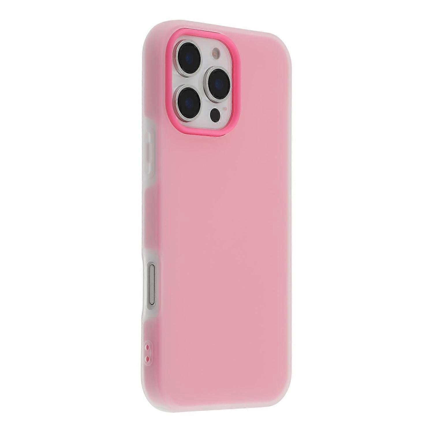 For iPhone 16 Pro Case 2 in 1 PC TPU Frosted Phone Case Large Camera Cutout